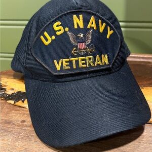 U.S. Navy Veteran Black Cap
